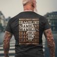 Grambling Hbcu With Africa Alumni Historical Black College Men's T-shirt Back Print Gifts for Old Men