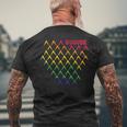 Gude Abbelwoiglas Bembel Pattern Hessen Äppler Lgbt Pride T-Shirt mit Rückendruck Geschenke für alte Männer