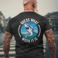 Guess What Week It Is Shark Joke Retro Vintage Ocean Men's T-shirt Back Print Gifts for Old Men