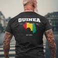 Guinea Conakry Bandiera E Mappa Guinea Conakry Coordinate T-shirt da uomo con stampa posteriore Regalos para ancianos