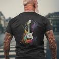 Guitarist T-Shirt mit Rückendruck Geschenke für alte Männer