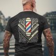 Hairdresser And Barber T-Shirt mit Rückendruck Geschenke für alte Männer