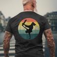 Halfpipe Skater Skateboarder Skateboard Guys T-shirt da uomo con stampa posteriore Regalos para ancianos