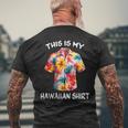 This Is My Hawaiian Tropical Luau Costume Party Hawaii Men's T-shirt Back Print Gifts for Old Men