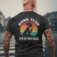 Hawk Tuah T-shirt da uomo con stampa posteriore Regalos para ancianos