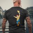 Heidi Peter Sprung Cartoon Tv Series T-Shirt mit Rückendruck Geschenke für alte Männer