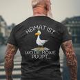 Heimat Ist Wo Die Möwe Puupt T-Shirt mit Rückendruck Geschenke für alte Männer