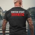 With Hinten Steht Auch Wat T-Shirt mit Rückendruck Geschenke für alte Männer