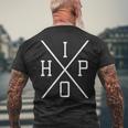 Hip-Hop X Hiphop Rap Music Merch Oldschool Hip X Hop T-Shirt mit Rückendruck Geschenke für alte Männer