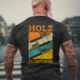 Holzflüsterer Retro Lumberjack intage Slogan T-Shirt mit Rückendruck Geschenke für alte Männer