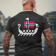 Iceland Tourist Traveliking Ship T-shirt da uomo con stampa posteriore Regalos para ancianos