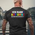 Ich Bin Autist Was Sind Deine Superkräfte Autismusbewusstsein German T-Shirt mit Rückendruck Geschenke für alte Männer