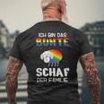 Ich Bin Das Bunt Schaf Der Familie Gay Pride Ich Bin Schwul I'm The Colourful T-Shirt mit Rückendruck Geschenke für alte Männer