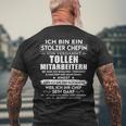 Ich Bin Ein Stolzer Chefinonerdammt Tollen Mitarbeitern T-Shirt mit Rückendruck Geschenke für alte Männer