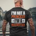 Ich Bin Keine Prinzessin Ich Bin Ein Rockstar T-Shirt mit Rückendruck Geschenke für alte Männer