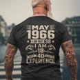 Ich Bin Nicht 58 Ich Bin 18 Mit 40 Jahren Geburtstag Lustig Mai 1966 T-Shirt mit Rückendruck Geschenke für alte Männer