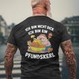 Ich Bin Nicht Dick Ich Bin Ein Pfundkerl T-Shirt mit Rückendruck Geschenke für alte Männer