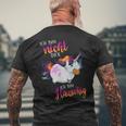 Ich Bin Nicht Dick Sondern Fluffy Thick Unicorn T-Shirt mit Rückendruck Geschenke für alte Männer