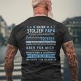 Ich Bin Stolzer Papaater Tochter Eltern Geschenk Ich Bin T-Shirt mit Rückendruck Geschenke für alte Männer