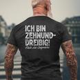 Ich Bin Zehnunddreißig Fortzig For 40Th Birthday T-Shirt mit Rückendruck Geschenke für alte Männer