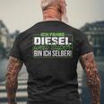 Ich Fahre Diesel Weil Super Bin Ich Selber Dieselfahrer Ich F T-Shirt mit Rückendruck Geschenke für alte Männer