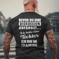 Ich Habe Eine Tochter -Ater Und Tochter T-Shirt mit Rückendruck Geschenke für alte Männer