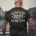 Ich Habe Fertig Rente Retirement T-Shirt mit Rückendruck Geschenke für alte Männer