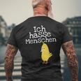 Ich Hasse Menschen Für Muffel T-Shirt mit Rückendruck Geschenke für alte Männer