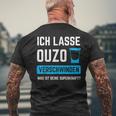 Ich Lassen Ouzoerschwinden Schnaps Greece T-Shirt mit Rückendruck Geschenke für alte Männer