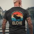 Ich Mag Halt Einfach Moose Animal Slogan Elk T-Shirt mit Rückendruck Geschenke für alte Männer