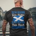 Ich Muss Nur Nach Scotland I Must Not Be In English T-Shirt mit Rückendruck Geschenke für alte Männer