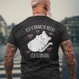 Ich Schnarche Nicht Ich Schnurre Saying Sleep Pyjama T-Shirt mit Rückendruck Geschenke für alte Männer