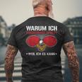 Ich Spiele Table Tennis Weil Ich Es Kann Table Tennis Player T-Shirt mit Rückendruck Geschenke für alte Männer