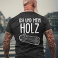 Ich Und Mein Holzfäller Forest Firewood T-Shirt mit Rückendruck Geschenke für alte Männer