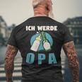 Ich Werde Opa 20242025 T-Shirt mit Rückendruck Geschenke für alte Männer