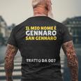 Il Mio Nome È Gennaro Regalo Testo Divertente Nome Persona T-shirt da uomo con stampa posteriore Regalos para ancianos