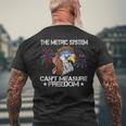 Il Sistema Metrico Non Può Misurare La Libertà 4 Luglio Bandiera Usa T-shirt da uomo con stampa posteriore Regalos para ancianos