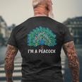 I'm A Peacock Cool Peacock For Peacock Lover T-shirt da uomo con stampa posteriore Regalos para ancianos