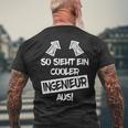 Ingenieur Engineers Mechanical Engineering Student T-Shirt mit Rückendruck Geschenke für alte Männer