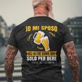 Io Mi Sposo Gli Altri Sono Qui Solo Per Bere T-shirt da uomo con stampa posteriore Regalos para ancianos