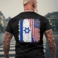 Israel Usa Flag T-Shirt mit Rückendruck Geschenke für alte Männer