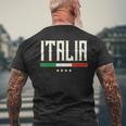 Italian Flag Bella Italy T-Shirt mit Rückendruck Geschenke für alte Männer