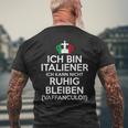 Italyaffanculo Italia Italian Italian T-Shirt mit Rückendruck Geschenke für alte Männer