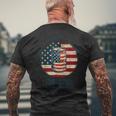 It's A Bad Day To Be A Beer Vintage American Flag Drink Beer Men's T-shirt Back Print Gifts for Old Men