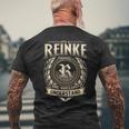 Its A Reinke Thing You Wouldnt Understand Name Vintage Men's T-shirt Back Print Gifts for Old Men