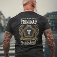 It's A Trinidad Thing You Wouldn't Understand Personalized Last Name Trinidad Family Crest Coat Of Arm Men's T-shirt Back Print Gifts for Old Men