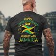 Jamaica 62Nd Independence Day Jamaican Pride Jamaica Flag Men's T-shirt Back Print Gifts for Old Men