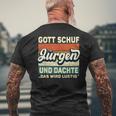 Jürgen Name Saying Gott Schuf Jürgen S T-Shirt mit Rückendruck Geschenke für alte Männer