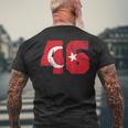 Kahramanmaras 46 Memleket Turkish Flag T-Shirt mit Rückendruck Geschenke für alte Männer