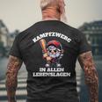 Kampffzwerg In Allen Lebenslagen T-Shirt mit Rückendruck Geschenke für alte Männer